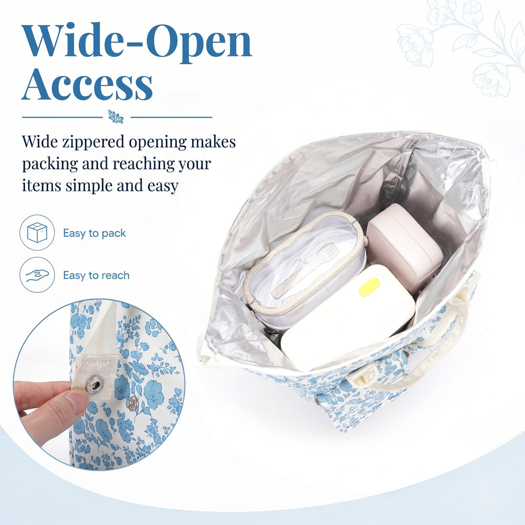 Floral Insulated Lunch Bag