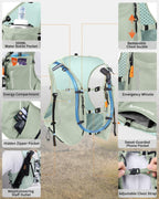 Running Phone Holder Vest with Water Bottle Pocket - Reflective Hydration Vest