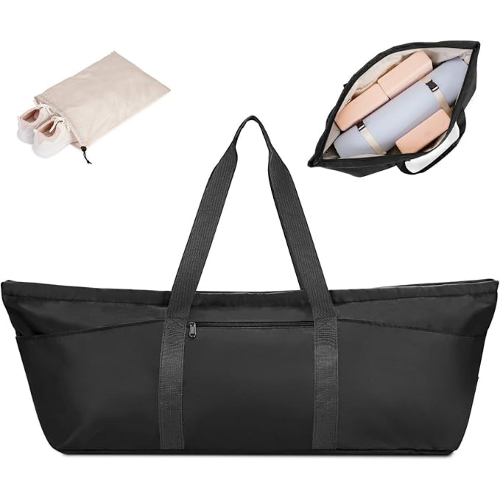 Gym Duffle Bag With Yoga Mat Straps Inside