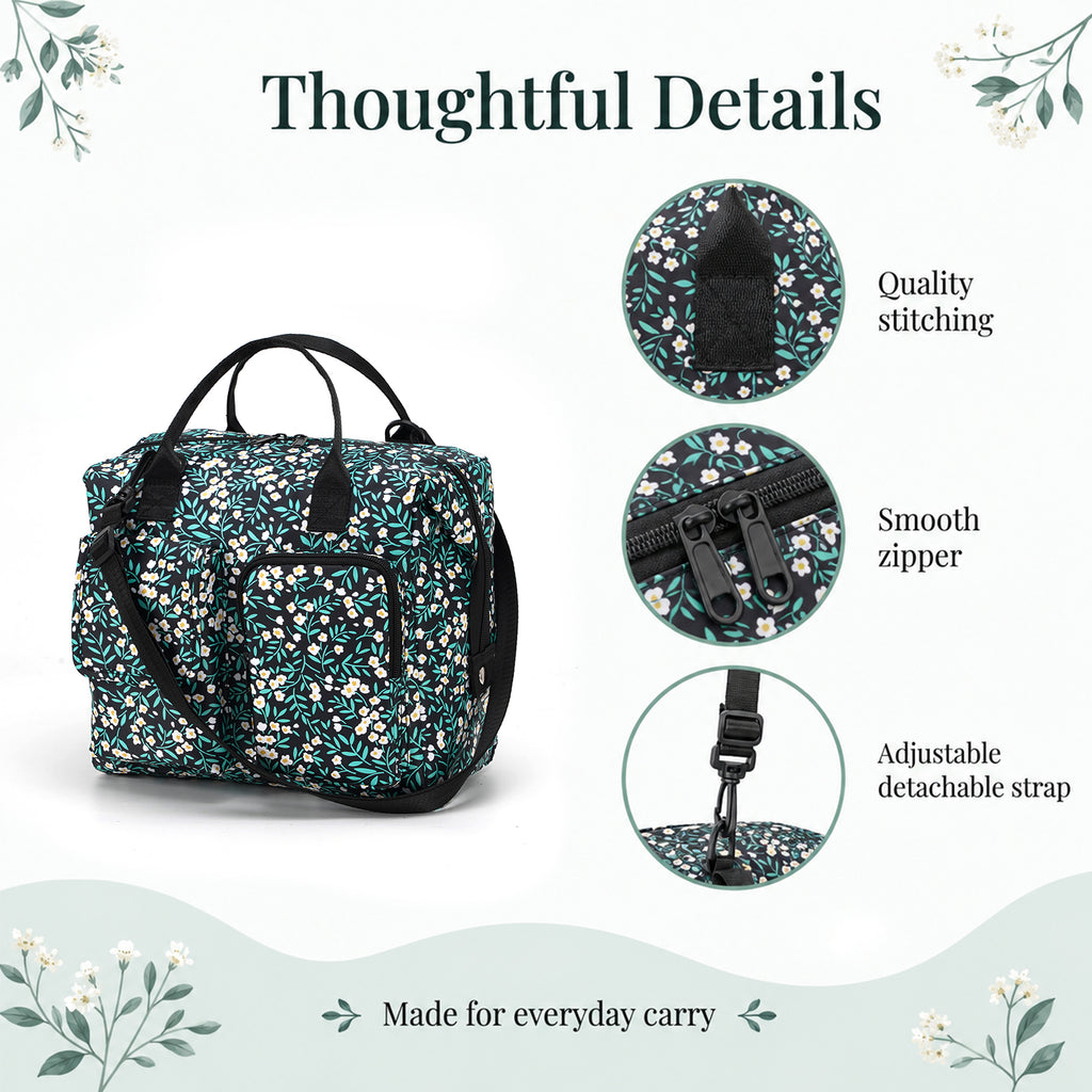 Floral Insulated Lunch Bag