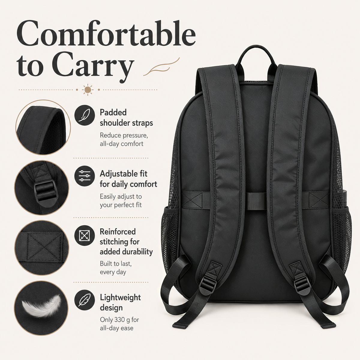 Lightweight Mesh Backpack