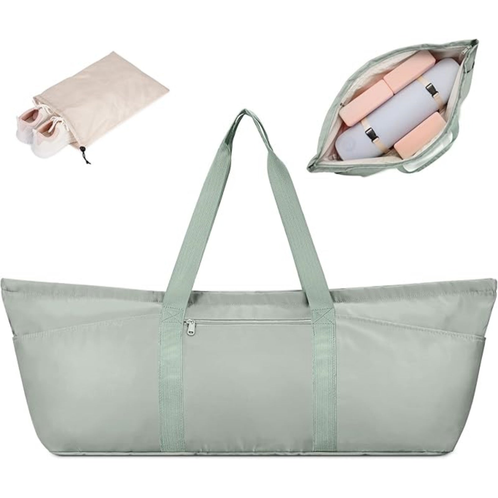 Gym Duffle Bag With Yoga Mat Straps Inside