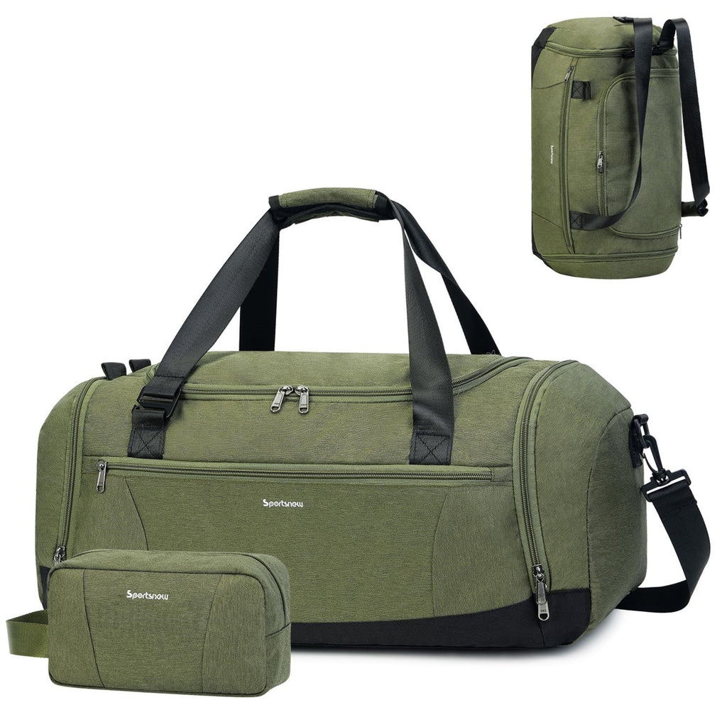 Gym Duffel Bag with Shoe & Wet Dry Compartment