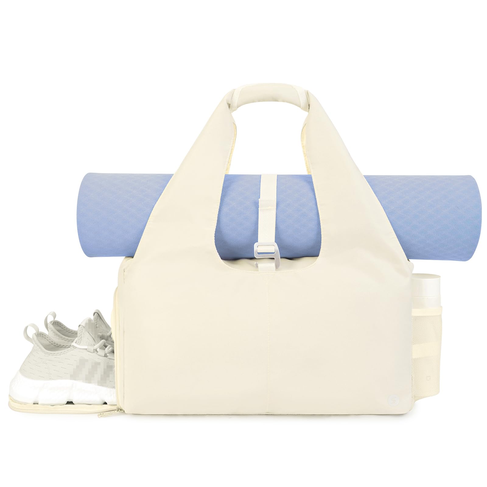 Nylon Yoga Gym Bag with Wet Dry Separation & Mat Strap