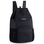 Swim Bag Mesh Beach Drawstring Backpack