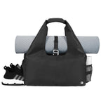 Nylon Yoga Gym Bag with Wet Dry Separation & Mat Strap