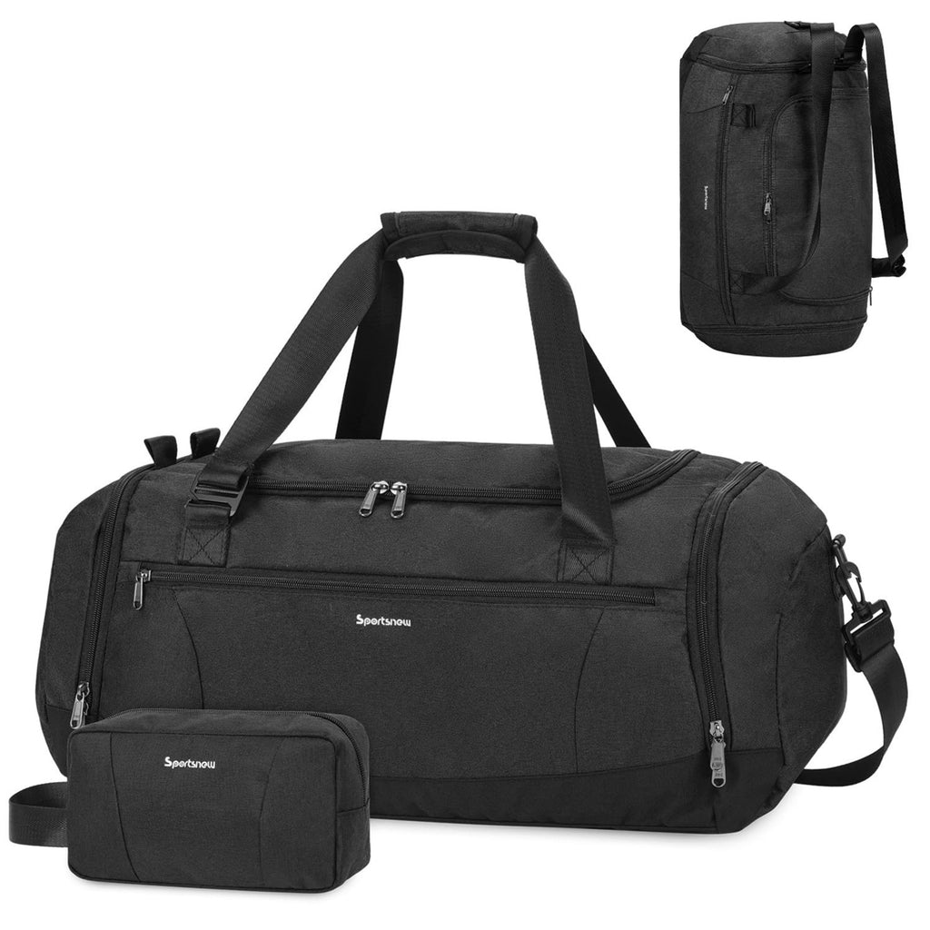 Gym Duffel Bag with Shoe & Wet Dry Compartment