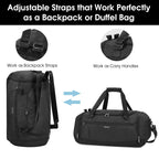 Gym Duffel Bag with Shoe & Wet Dry Compartment