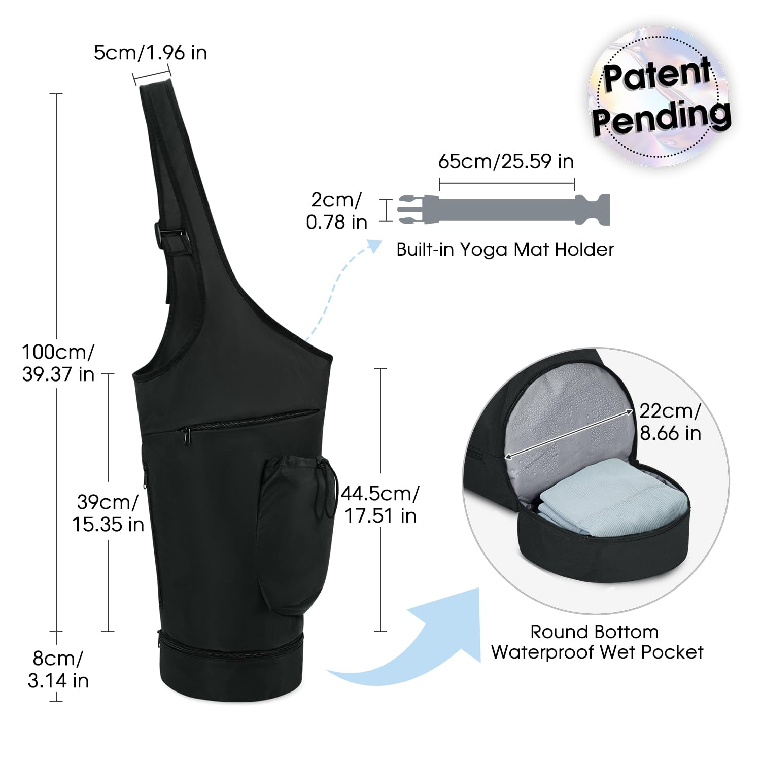 Foldable Gym Yoga Mat Bag