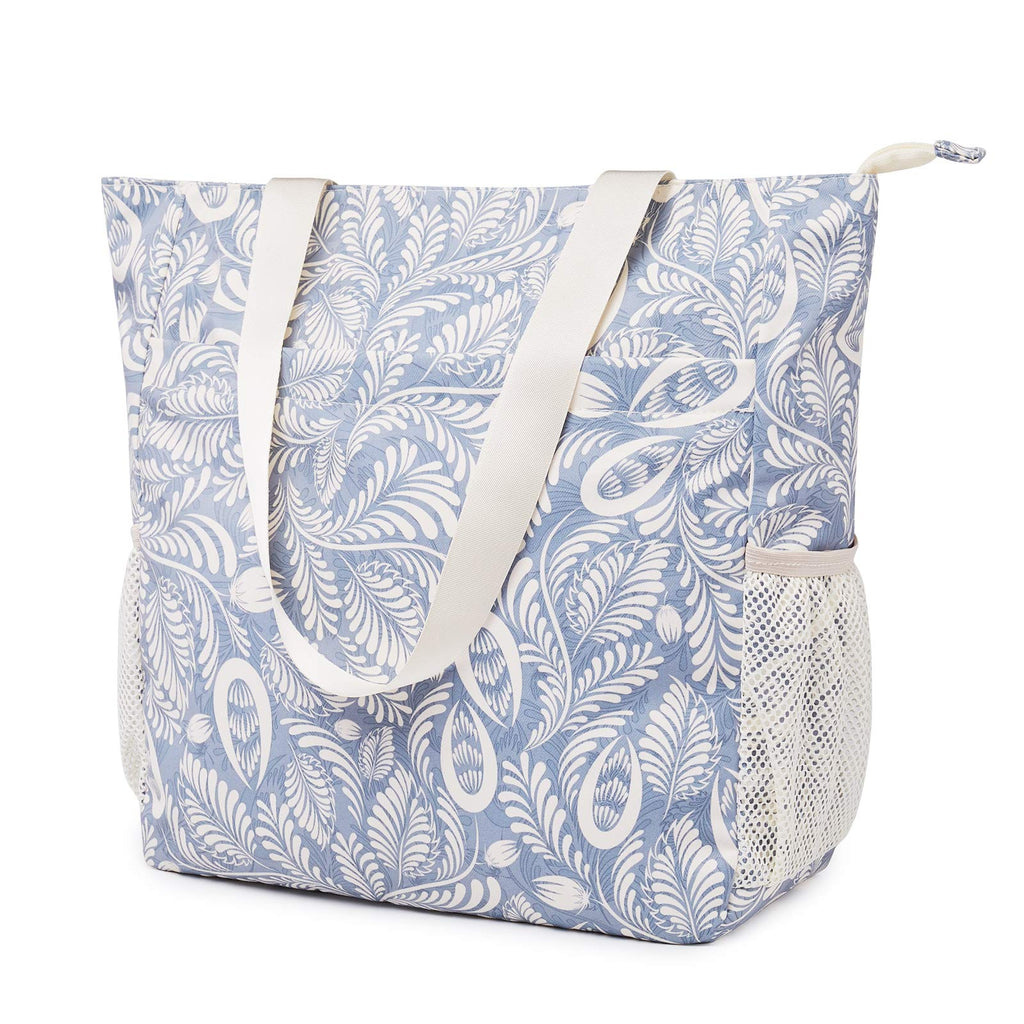 Women Beach Tote Bag with 7 Multi Pockets 15L