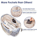 Women Beach Tote Bag with 7 Multi Pockets 15L