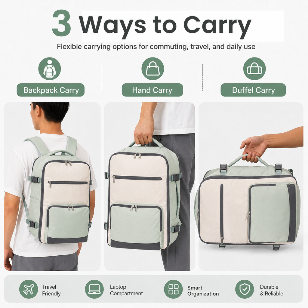 4 Pcs Travel Backpack Set