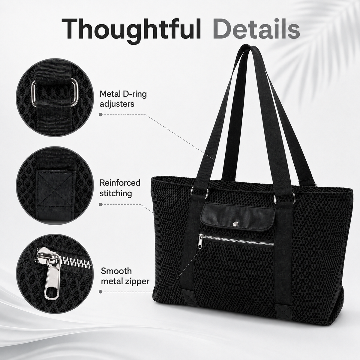 Mesh Tote Beach Bag