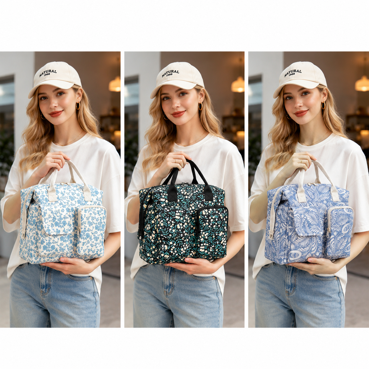 Floral Insulated Lunch Bag