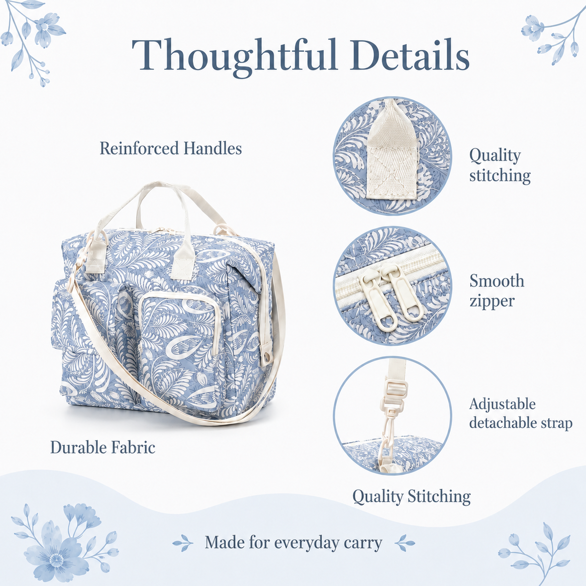 Floral Insulated Lunch Bag