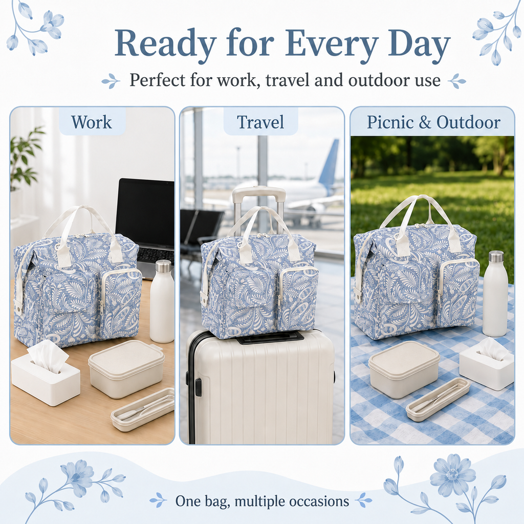 Floral Insulated Lunch Bag