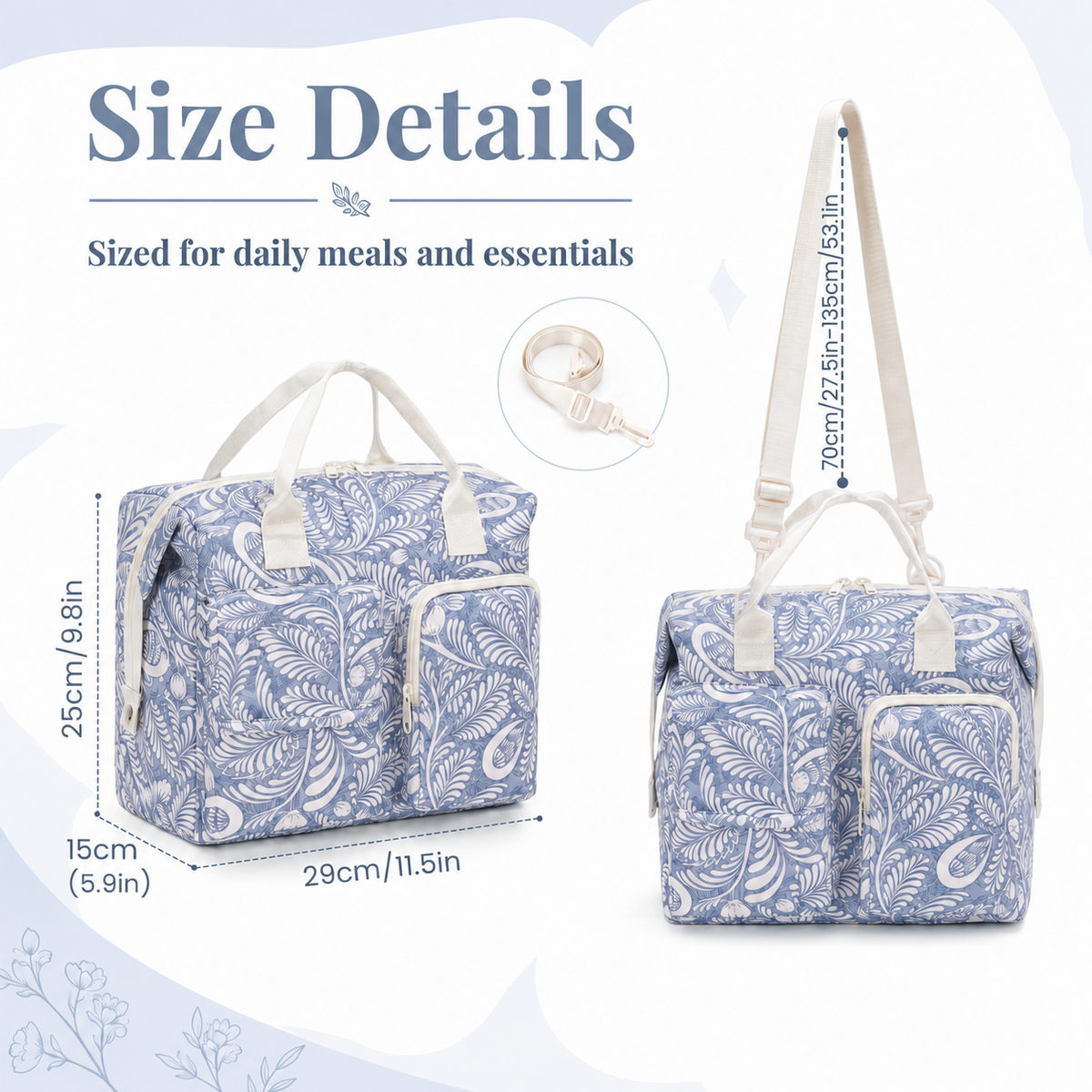 Floral Insulated Lunch Bag
