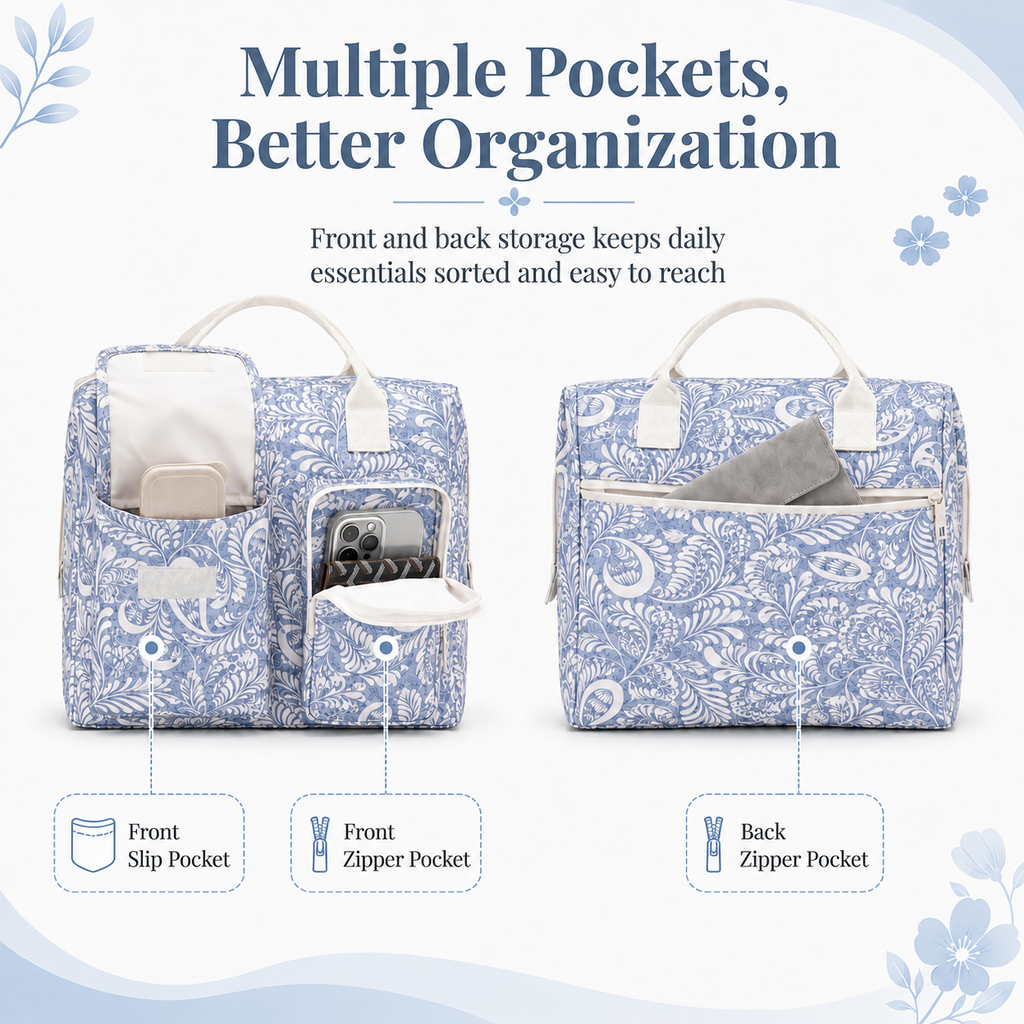 Floral Insulated Lunch Bag