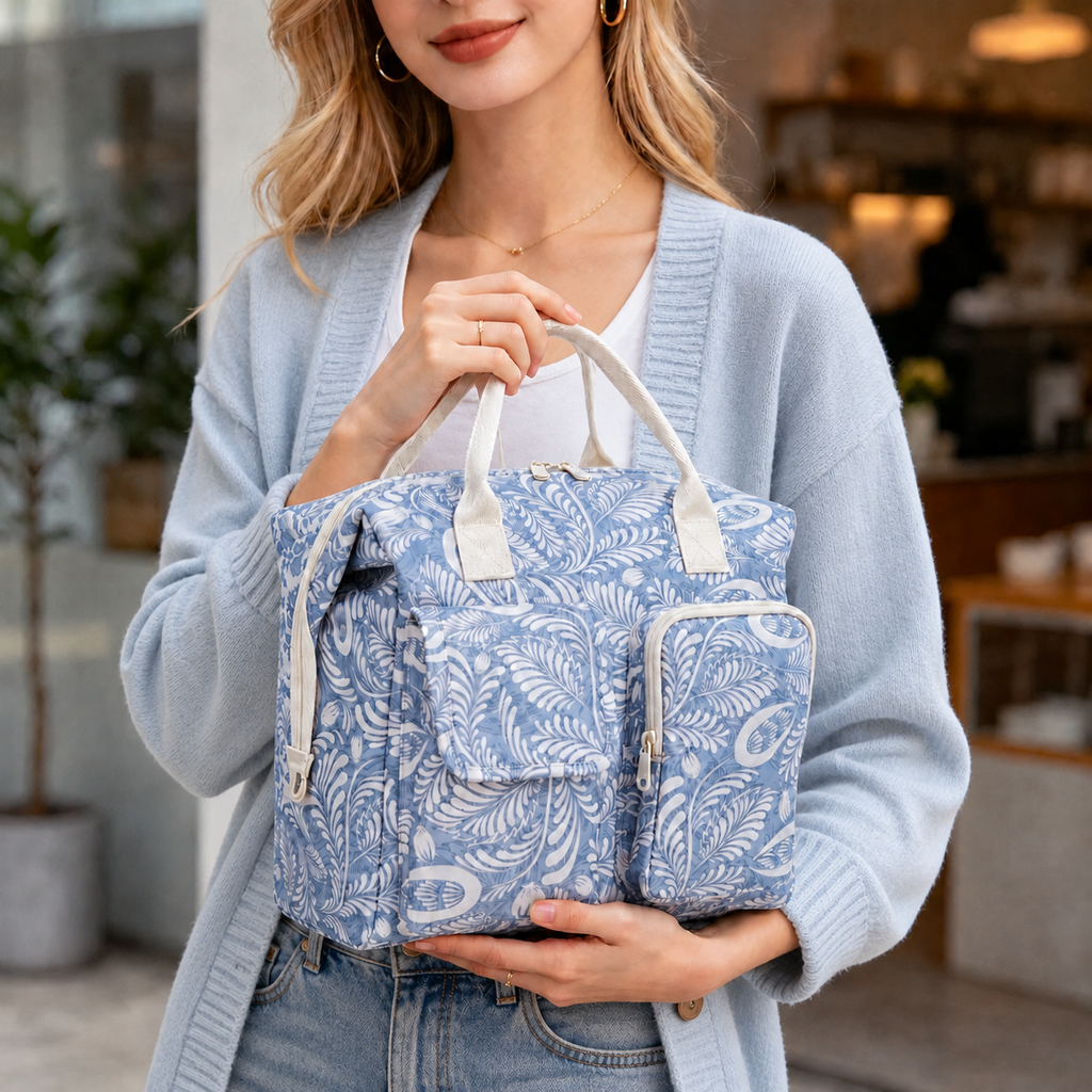 Floral Insulated Lunch Bag