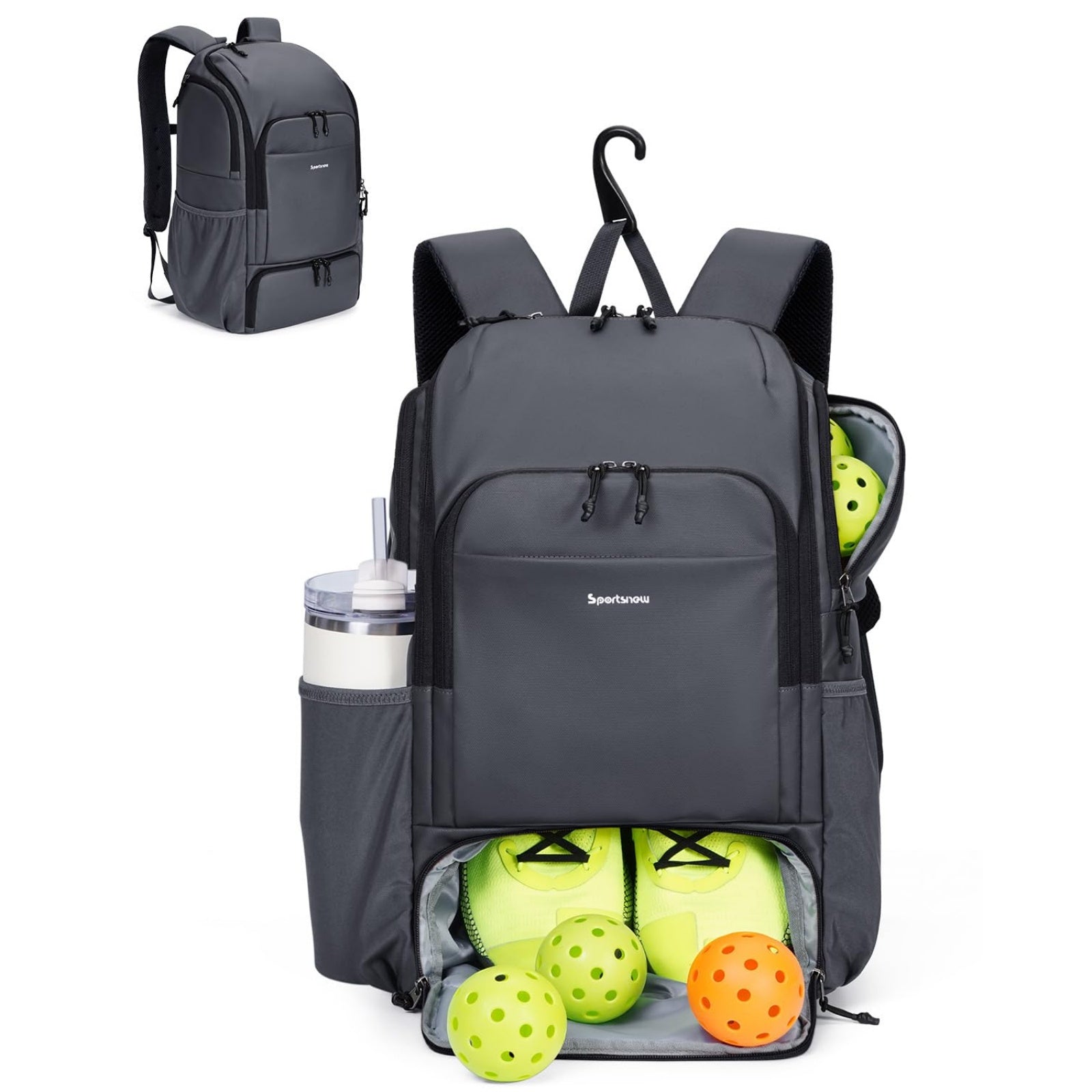 Pickleball Backpack with Shoe Compartment