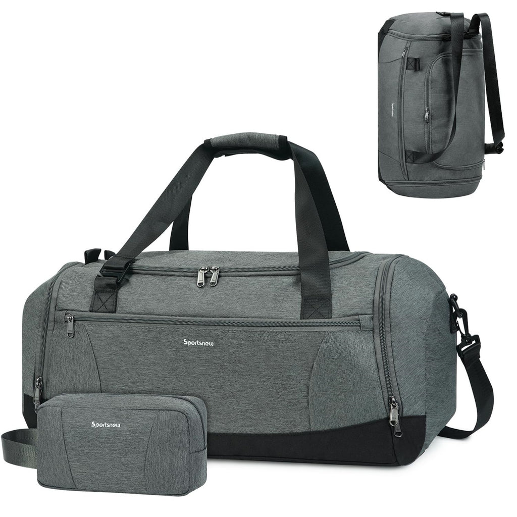Gym Duffel Bag with Shoe & Wet Dry Compartment