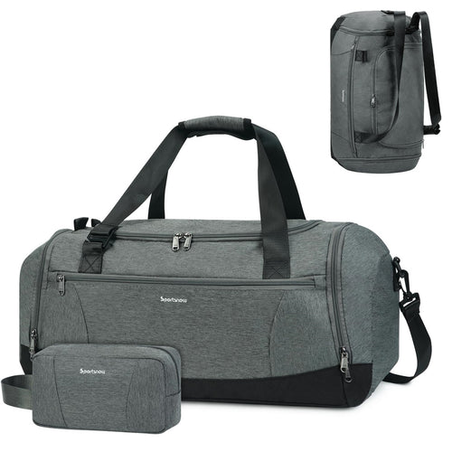 Gym Duffel Bag with Shoe & Wet Dry Compartment