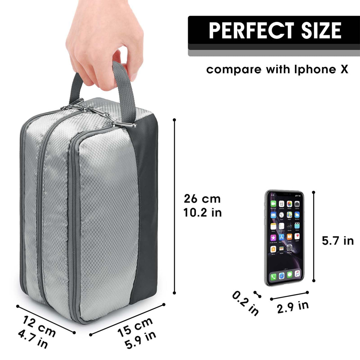 Toiletry Bag for Men Hanging Dopp Kit
