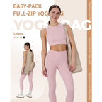 Yoga Mat Bag Puffy Water Resistant with Wet Dry Separation Pocket