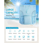 Swim Bag Mesh Beach Drawstring Backpack
