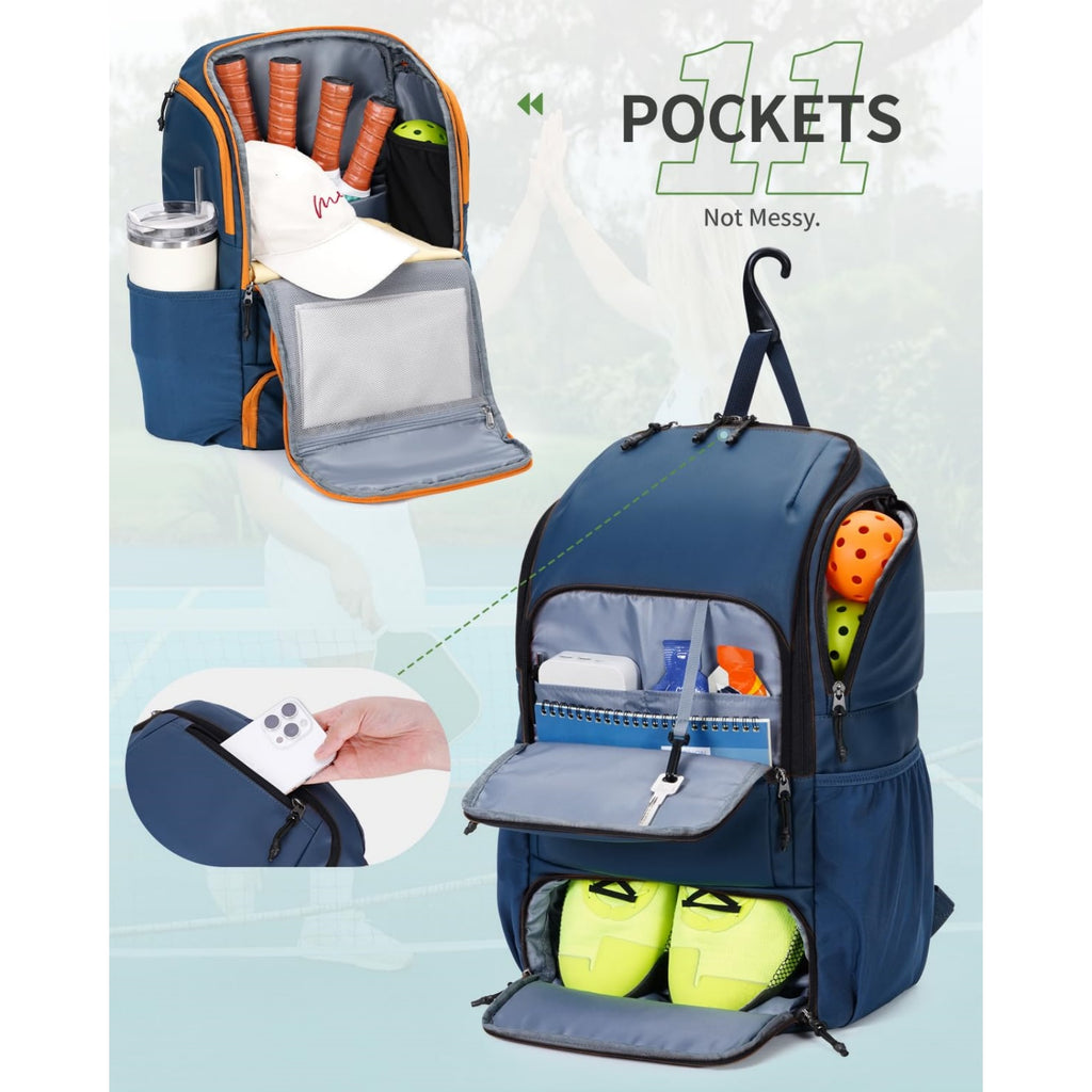 Pickleball Backpack with Shoe Compartment