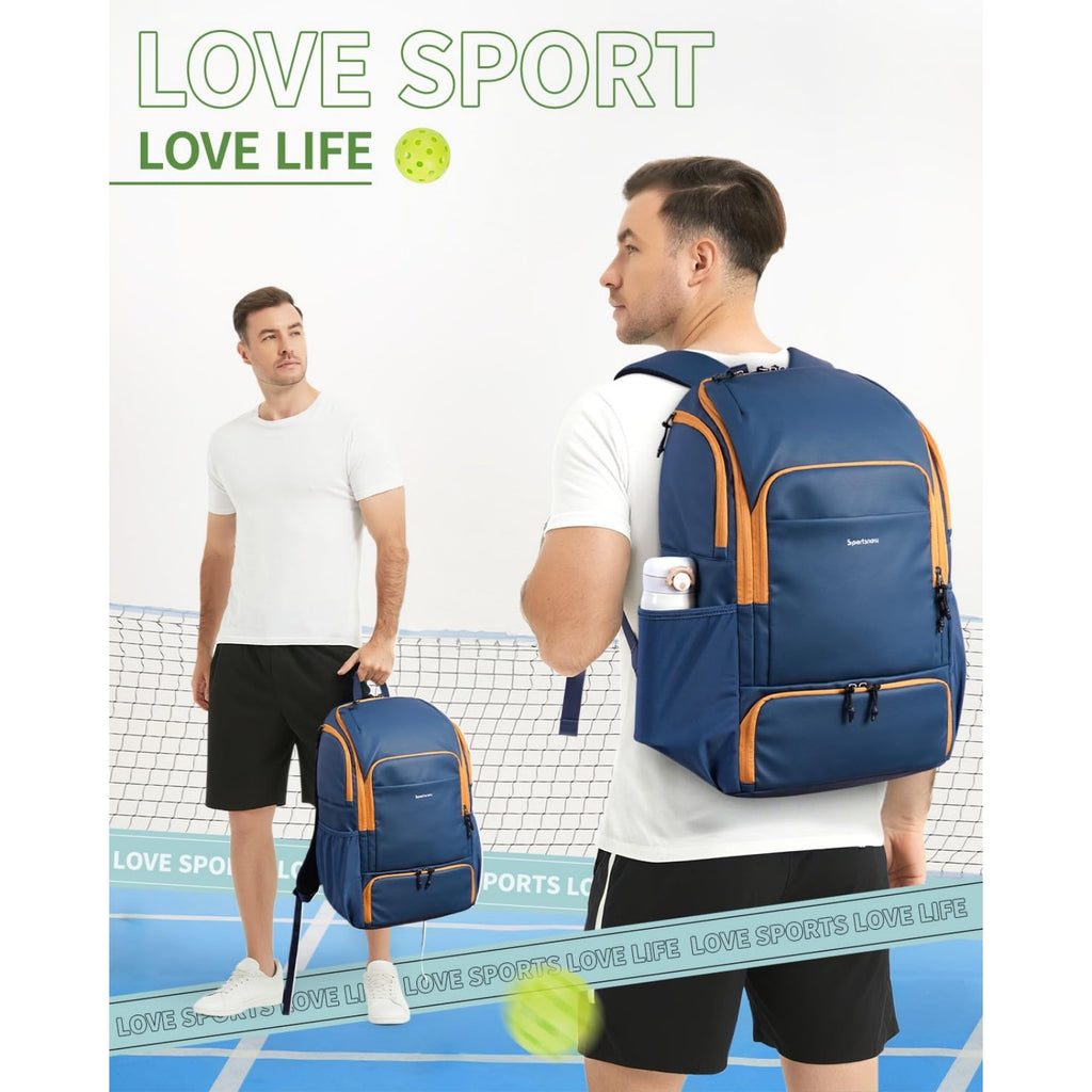 Pickleball Backpack with Shoe Compartment