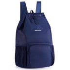 Swim Bag Mesh Beach Drawstring Backpack