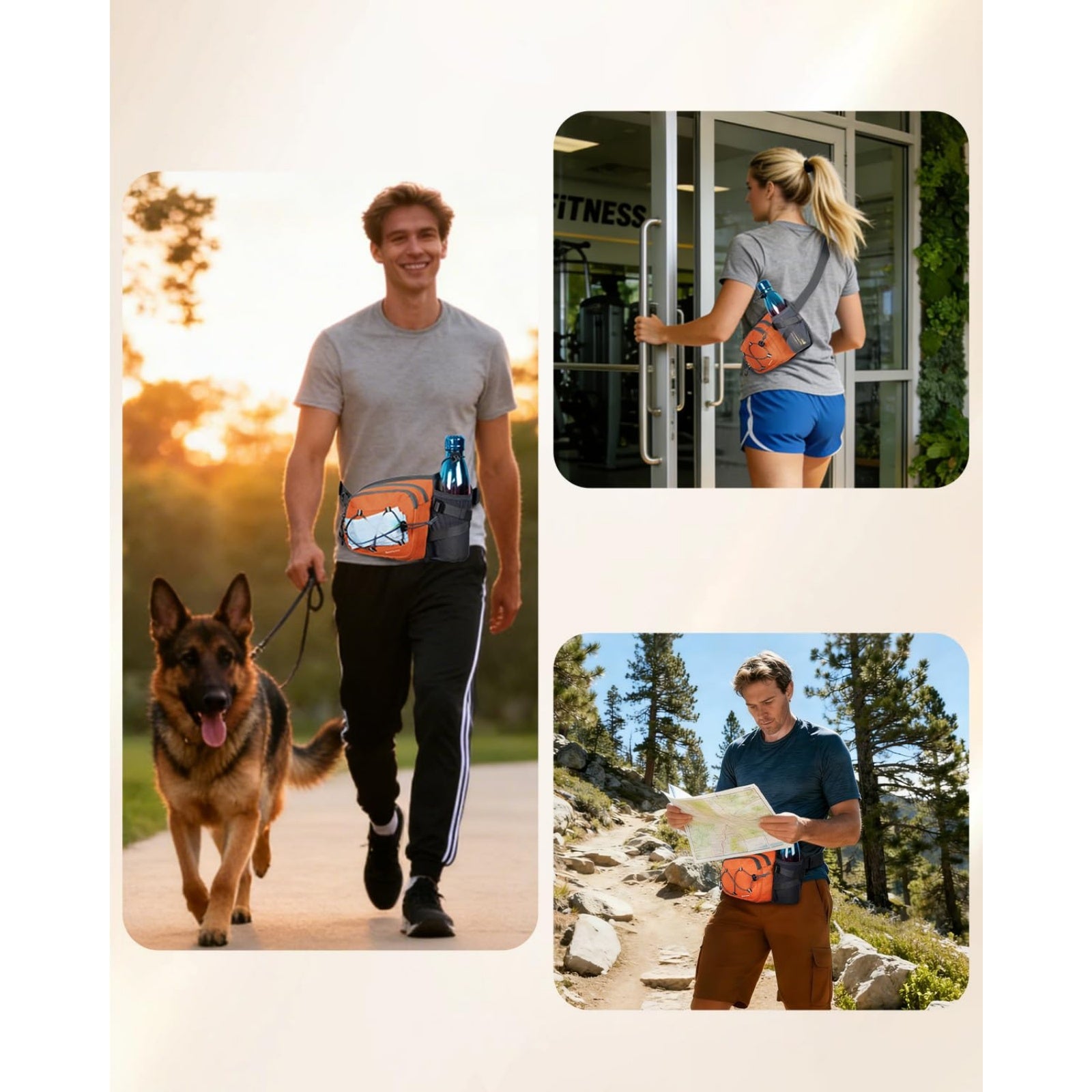 Hydration Waist Pack with Water Bottle Holder