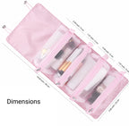 Hanging Roll Up Travel Toiletry Bag (Customizable)