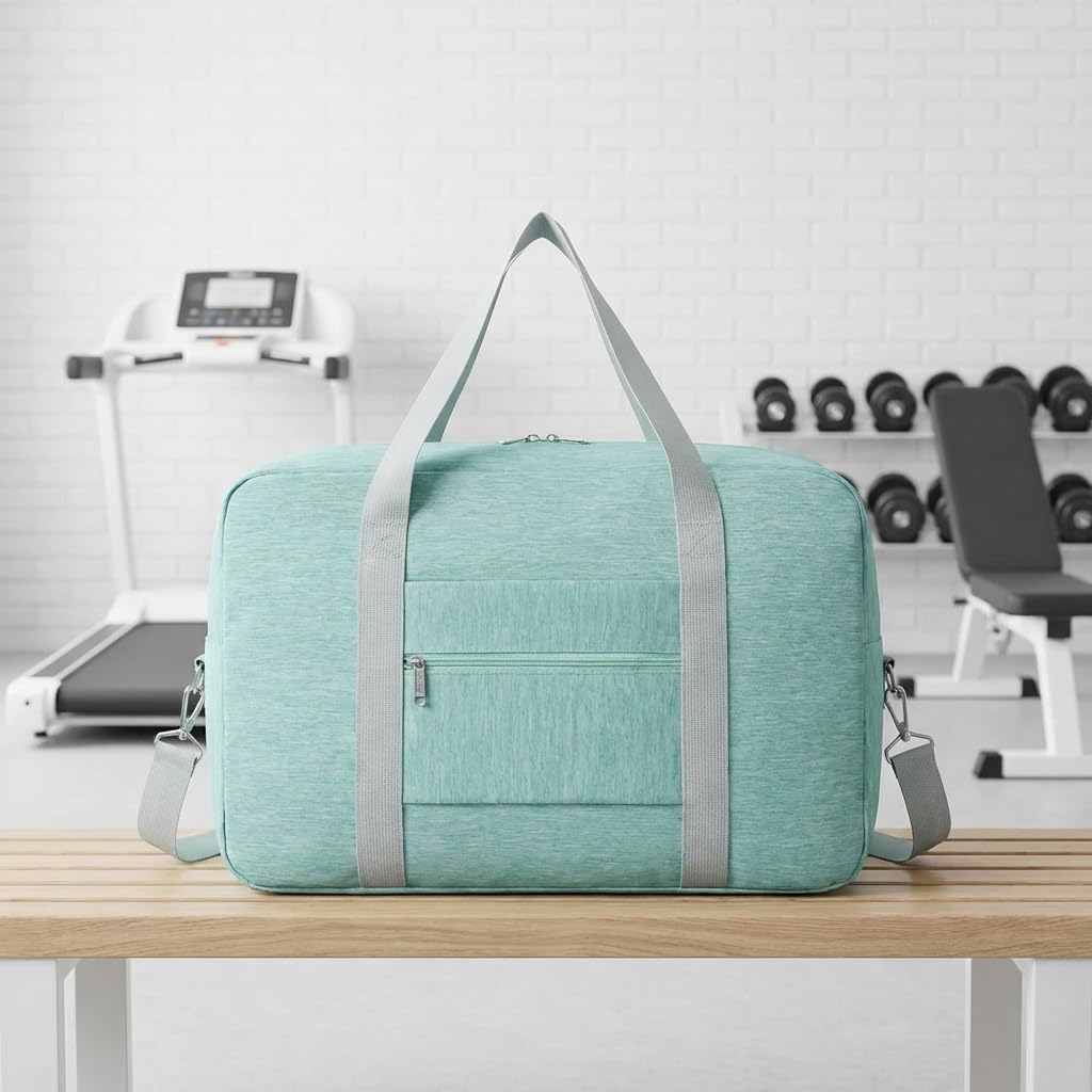 Thick Shape-Retaining Travel Duffle Bag, Airline Personal Item Under Seat Bag