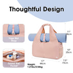 Nylon Yoga Gym Bag with Wet Dry Separation & Mat Strap