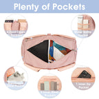 Nylon Yoga Gym Bag with Wet Dry Separation & Mat Strap