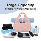 Nylon Yoga Gym Bag with Wet Dry Separation & Mat Strap
