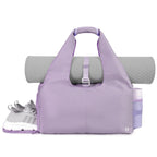 Nylon Yoga Gym Bag with Wet Dry Separation & Mat Strap