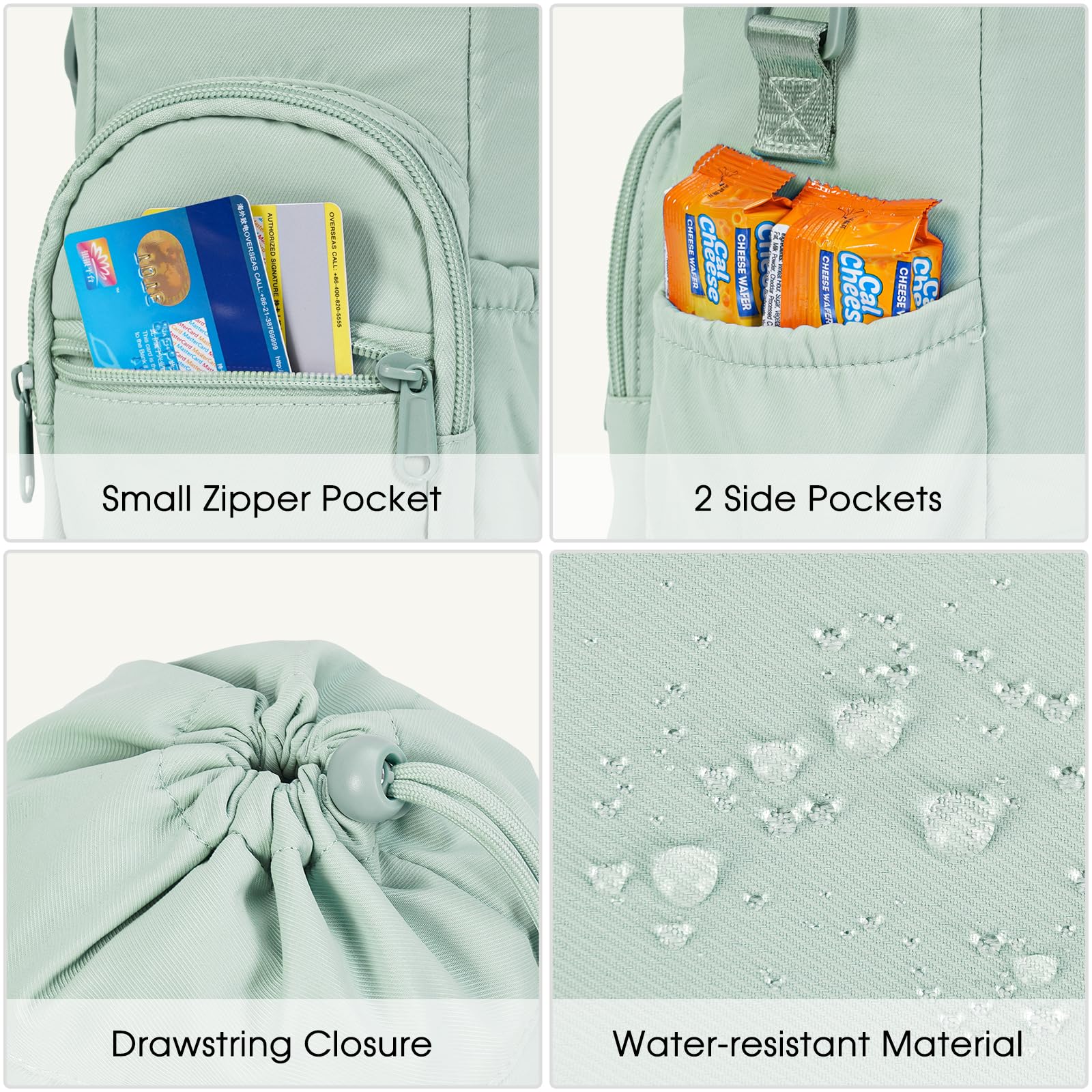 Insulated Water Bottle Sling Bag 40oz