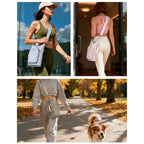 Puffy Lightweight Water Bottle Carrier bag with Side Zipper & Drawstring