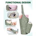 Lightweight Water Resistant Yoga Mat Tote Bag with Adjustable Mat Strap