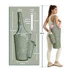 Lightweight Water Resistant Yoga Mat Tote Bag with Adjustable Mat Strap